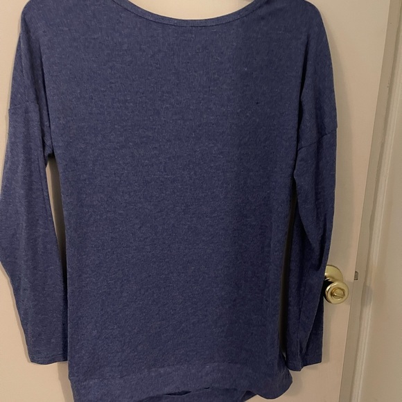 Yincro size L Blue Buttoned Blouse with Long Sleeves - Picture 4 of 5